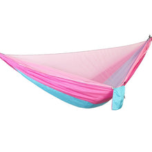Load image into Gallery viewer, Easy Set Up Mosquito Net Hammock Double Hamak  290*140cm With Wind Rope Nails Hamac Hamaca Portable For Camping Travel Yard