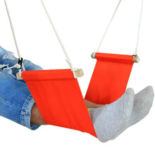 Load image into Gallery viewer, Portable desk footrest, leg rest hammock, make your work time very comfortable. Foot hammock