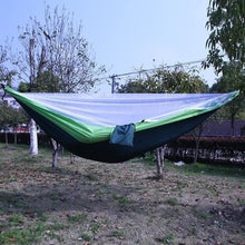 Load image into Gallery viewer, Easy Set Up Mosquito Net Hammock Double Hamak  290*140cm With Wind Rope Nails Hamac Hamaca Portable For Camping Travel Yard
