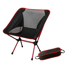 Load image into Gallery viewer, Portable Gray Moon Chair Fishing Camping Stool Folding Extended Hiking Seat with Pocket Ultralight Office Home Furniture