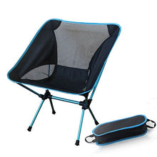 Load image into Gallery viewer, Portable Gray Moon Chair Fishing Camping Stool Folding Extended Hiking Seat with Pocket Ultralight Office Home Furniture